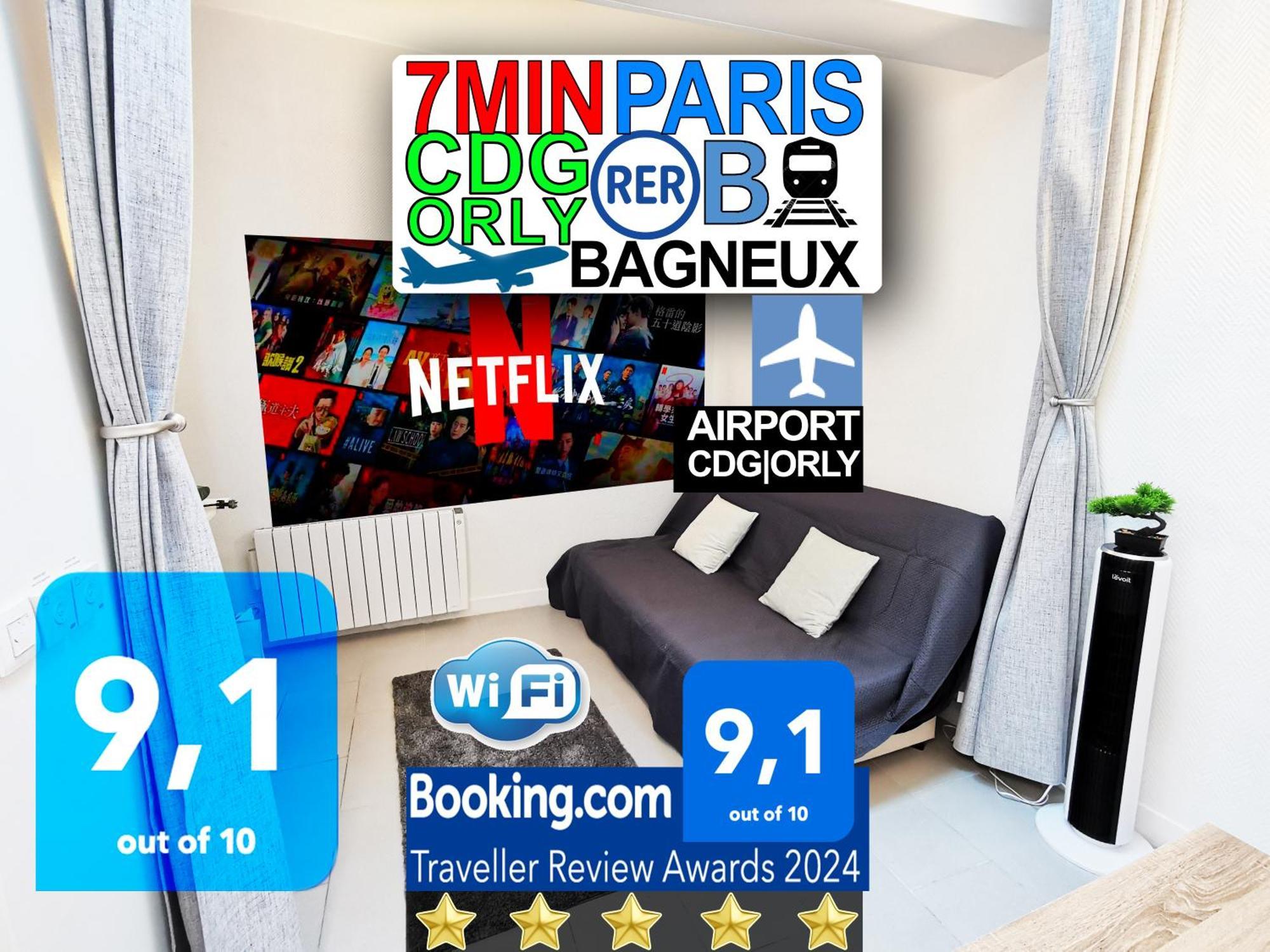 Bagneux Paris Rer B Confort Netflix Cachan Exterior foto